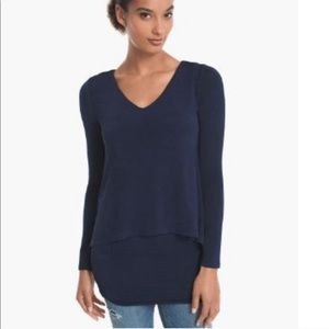 WHBM -NWOT mini dress / layered shimmer tunic